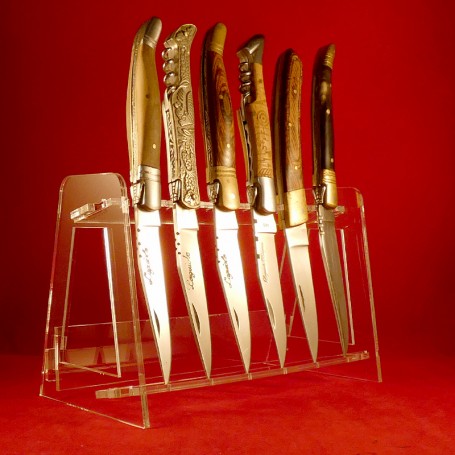 Présentoir vertical en plexiglas pour 6 couteaux de collection -  France