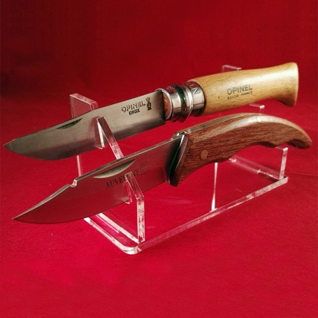 Gujugm Support d'couteaux Présentoir couteaux en acrylique