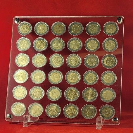 copy of Plexiglas display for commemorative 2 euro coins