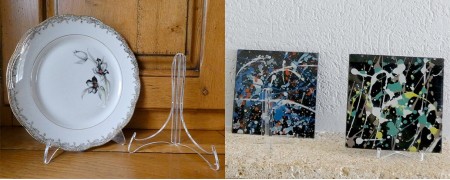 Gamme de chevalets en plexiglas pour objets de collection